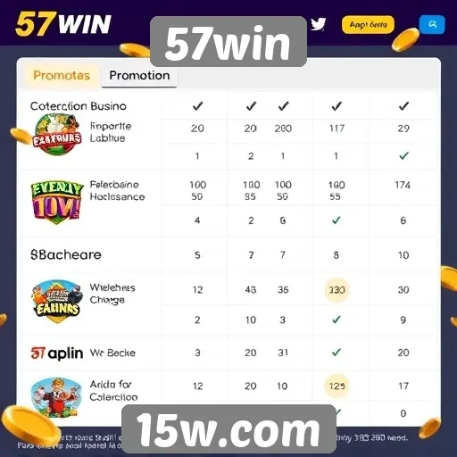 Promoções e bônus do 57win explicados